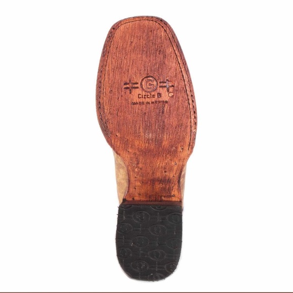 Circle G Womens Straw Embroidered Western Boots - Picture 4 of 4